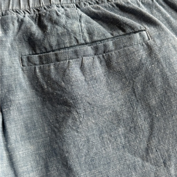 Athleta Cabo Linen Jogger Chambray Texture Size 8 TALL - Picture 11 of 16